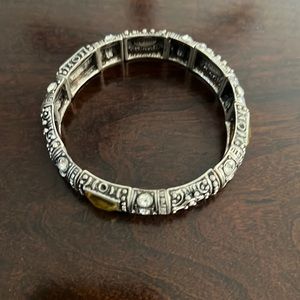 Chicos bronze bracelet with yellow and clear stones NEW CONDITION